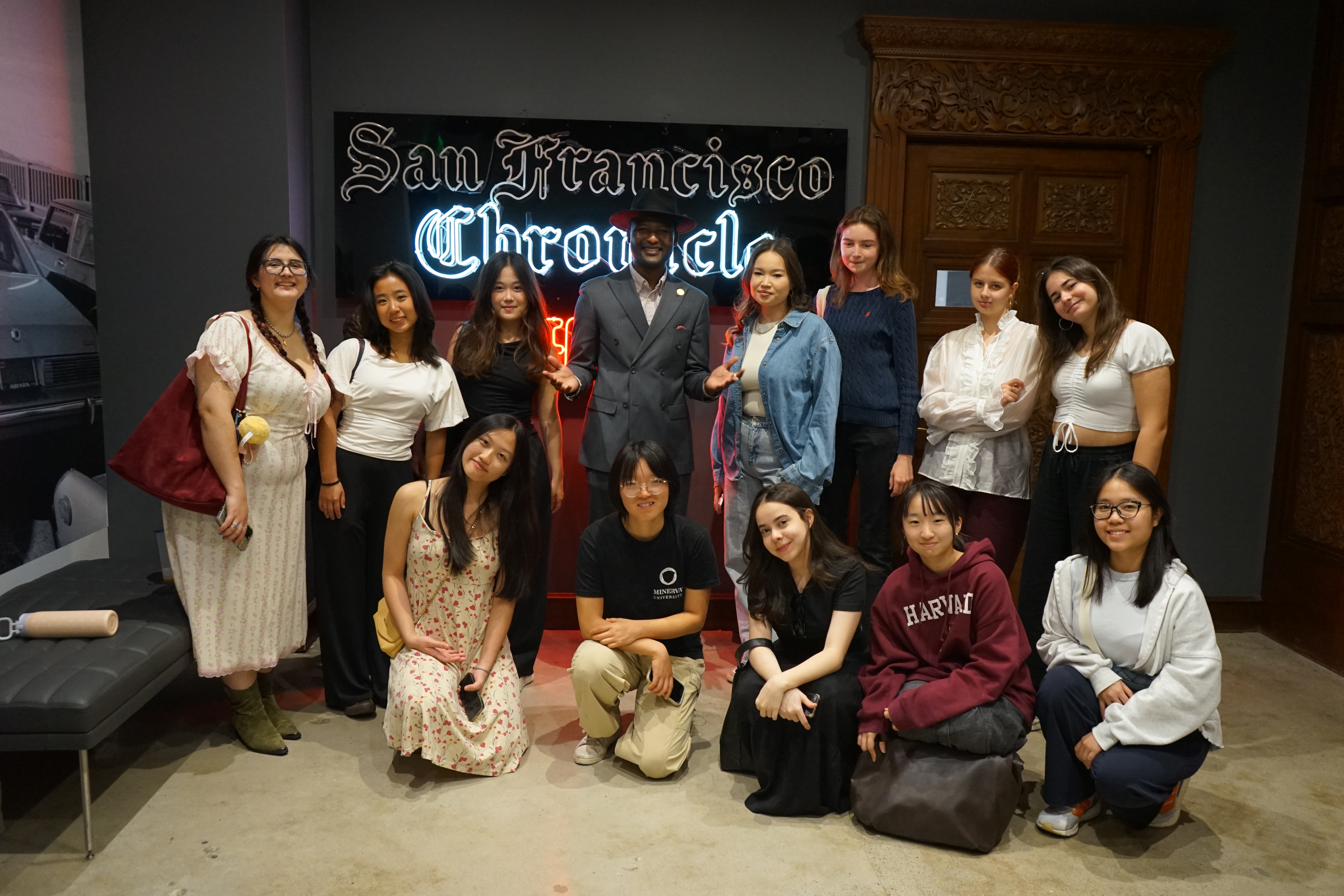 Maina Ibn Mohammed presenting to students